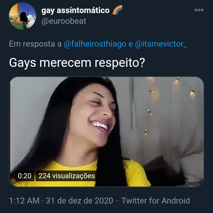 XAgoraPensaX's tweet photo. @siteptbr Gente, é giria regional, é " ironia", é um recorte social, é culpa do racismo estrutural que limita a educação do periférico. é sei la mais o quê

Enquanto o "fogo nos homofobicos" nao começar a ser sentido, tanto fora quando dentro da "comunidade", casos como estes se repetirão https://t.co/P1YEbDlfCf