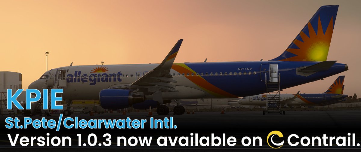 KPIE - St.Pete/Clearwater Intl. Version 1.0.3 now available

Version 1.0.3 Changelog 
-Added static people at terminal and FBO's 
-Changed out ground textures for better asphalt/concrete 
-LOD adjustments for better FPS 
-Edited jetway textures for better visual fidelity