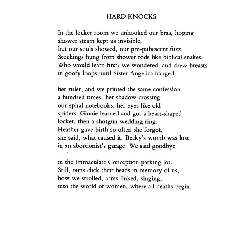 maureenthorson's tweet image. “Still, nuns click their beads in memory of us” A poem by Mary Karr.