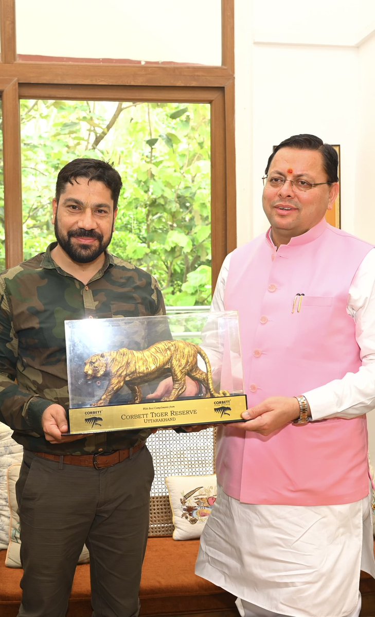 Saket Badola (@saket_badola) on Twitter photo Glimpses of Hon’ble CM, Uttarakhand, Shri Pushkar Singh Dhami Ji’s visit to Corbett Tiger Reserve.
Launch of the statewide campaign to plant wild-fruit trees in the forest, an effort to mitigate Human-Wildlife Conflict.
<a href="/pushkardhami/">Pushkar Singh Dhami</a> <a href="/ntca_india/">National Tiger Conservation Authority</a> <a href="/moefcc/">MoEF&CC</a> <a href="/UTDBofficial/">Uttarakhand Tourism</a> Glimpses of Hon’ble CM, Uttarakhand, Shri Pushkar Singh Dhami Ji’s visit to Corbett Tiger Reserve.
Launch of the statewide campaign to plant wild-fruit trees in the forest, an effort to mitigate Human-Wildlife Conflict.
<a href="/pushkardhami/">Pushkar Singh Dhami</a> <a href="/ntca_india/">National Tiger Conservation Authority</a> <a href="/moefcc/">MoEF&CC</a> <a href="/UTDBofficial/">Uttarakhand Tourism</a>