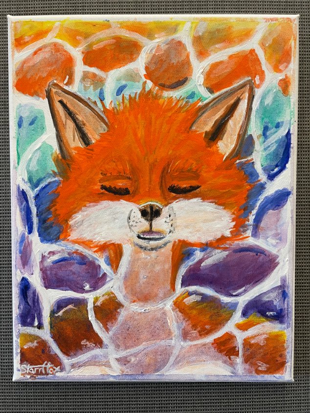 starrffax's tweet image. Paintings done for the Anthrocon &apos;25 Art show. Was fun.