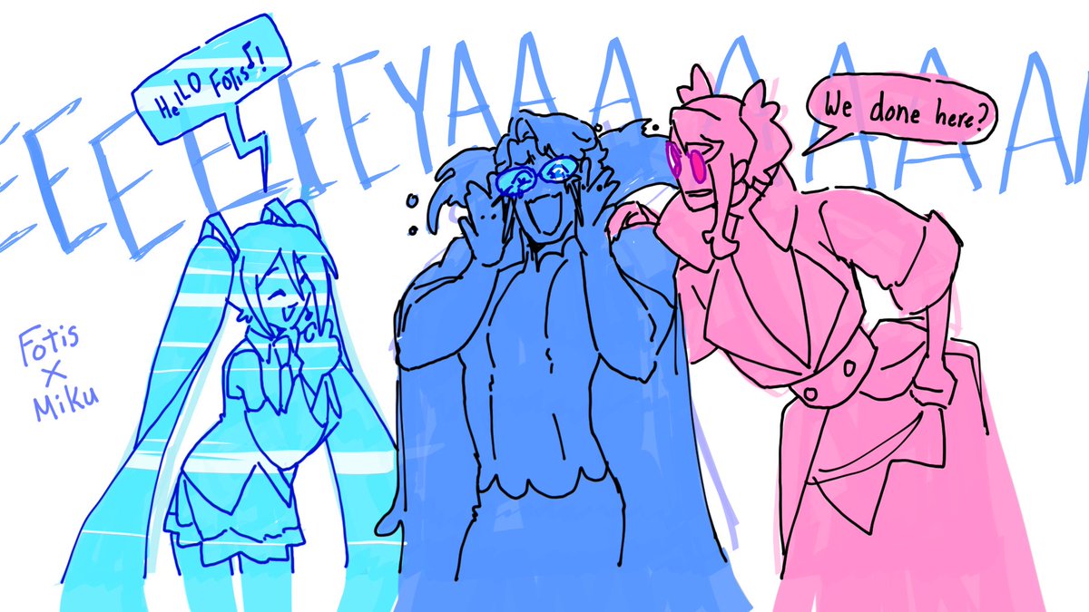 ActuallyRea's tweet image. Spun a wheel of names on stream to determine what crack ships to draw and it was fucking awesome