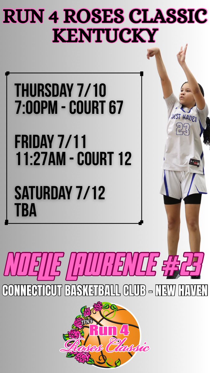 Here is my schedule for Run 4 Roses with <a href="/girlscbc/">CBC Girls</a>!!