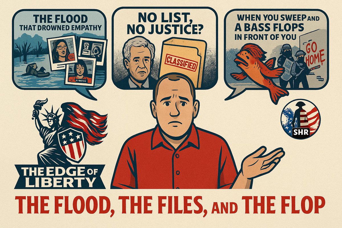 🚨 TONIGHT: The Flood, The Files, and The Flop

💧 104 dead in Texas — and the Left blames the victims
📂 No Epstein list? Then why is Maxwell still in prison?
🧹 Border Patrol blocked, agents shot, and chaos at the gates
Unfiltered. Unapologetic.
🎥 Watch LIVE: