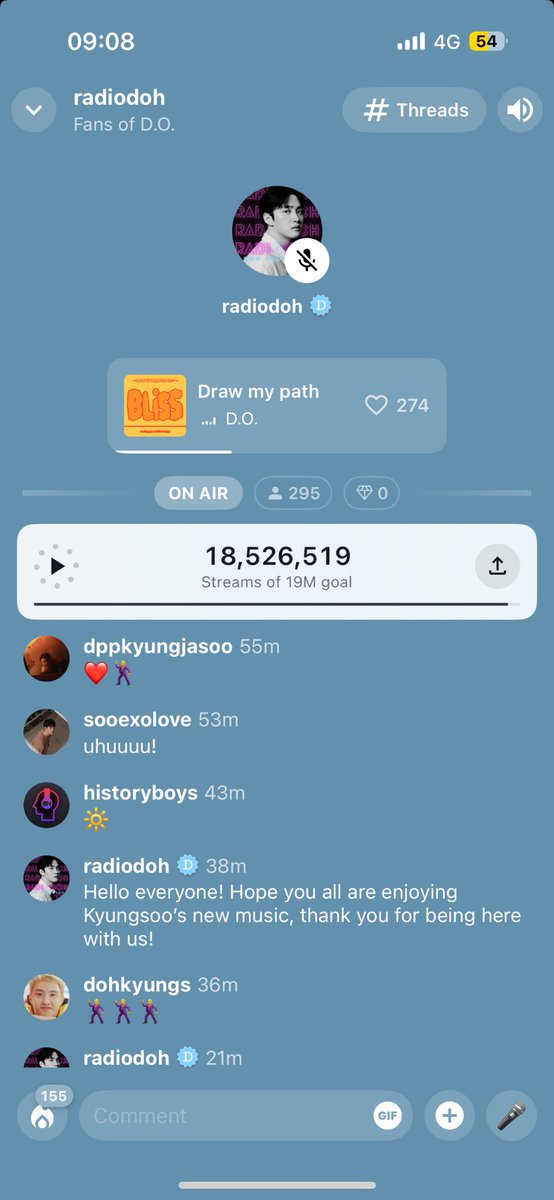 We’re on air with Station Doh in a 24/7 BLISS STREAMING PARTY! 

Come join us in enjoying Kyung Soo’s BLISS! 

📻 Stationhead.com/c/dandanies

#SING_ALONG_with_도경수 
#SING_ALONG_OUTNOW
#DOHKYUNGSOO_BLISS