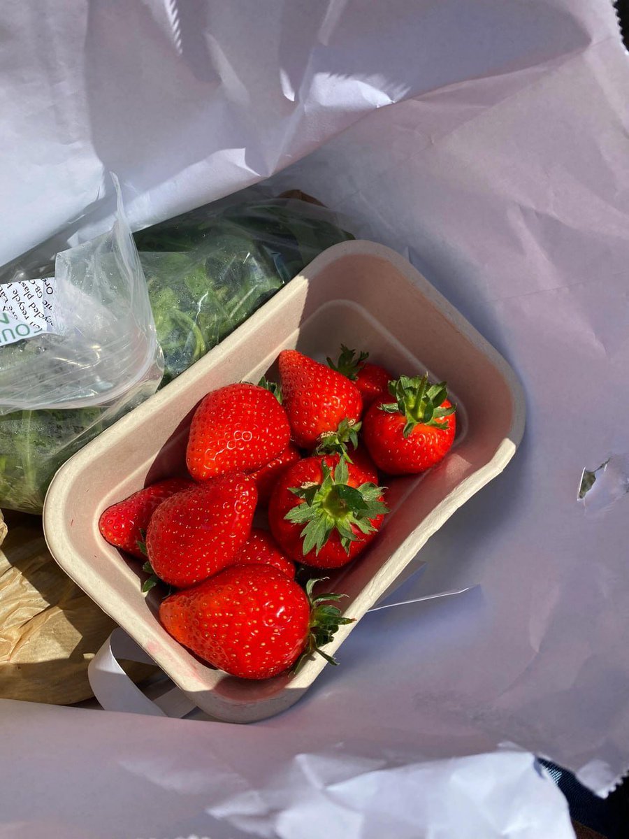 Indulge in the sweetness of summer with our fresh strawberries! 🍓 Whether you enjoy them on their own or as a delightful addition to your favorite dessert, these juicy gems are a must have.#FreshFlavors #SweetTreats #BerryDelicious #HealthyEating #StrawberryLove