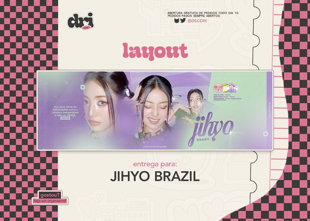 • Entrega para JIHYOBRAZIL 

Obrigada pela preferência! ♡