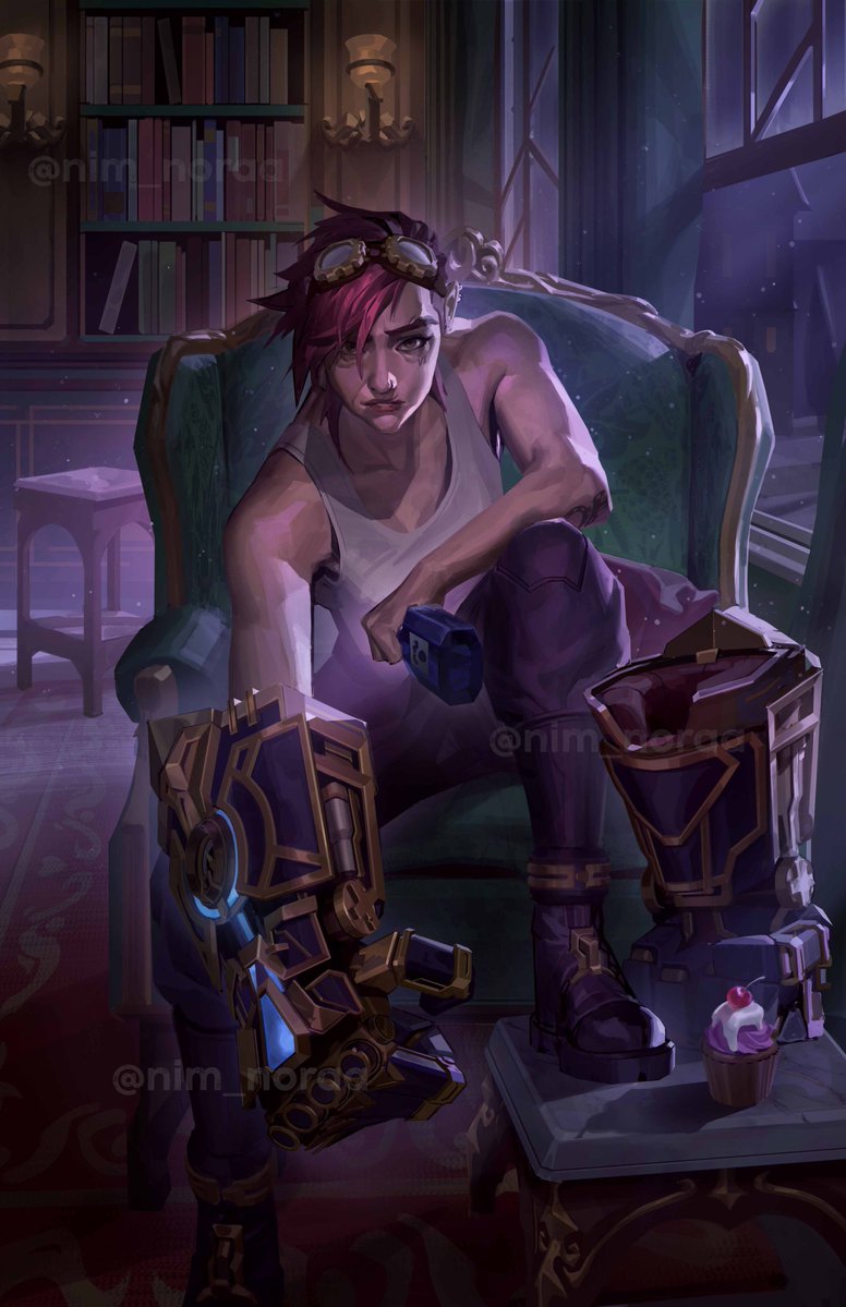 NimNoraa's tweet image. VI fanart :) #arcane