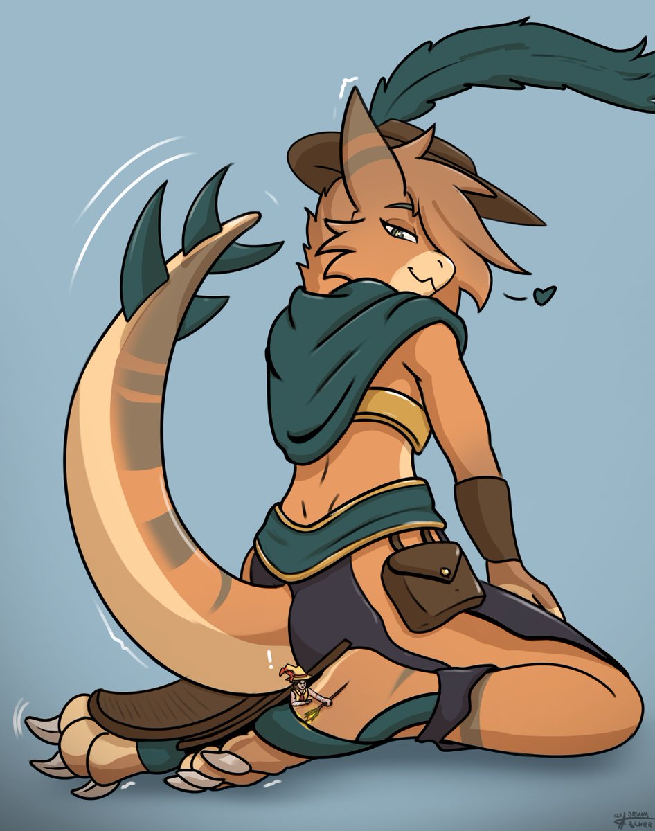 Old patreon reward for Cakey_ , featuring one of their many kobold OCs!