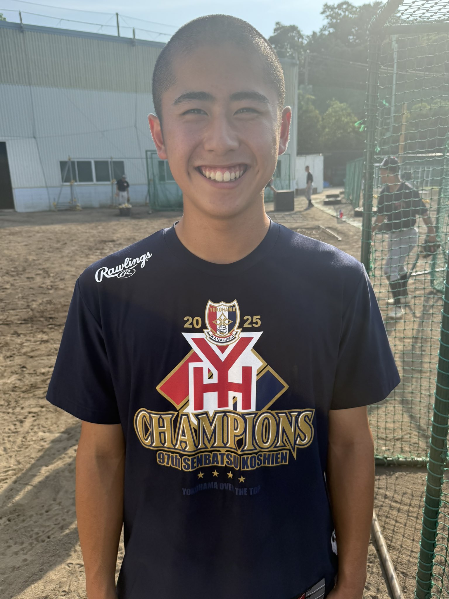 横浜高校　センバツ　優勝記念　Tシャツ 優勝記念！ YOKOHAMAユニフォーム風Tシャツ&ロンT 横浜高校のOB