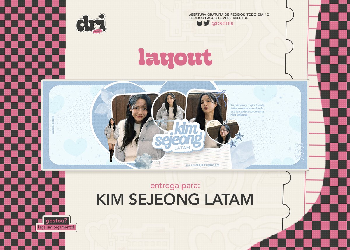 • Entrega para <a href="/sejeonglatam/">Kim Sejeong LATAM</a> 

Obrigada pela preferência! ♡