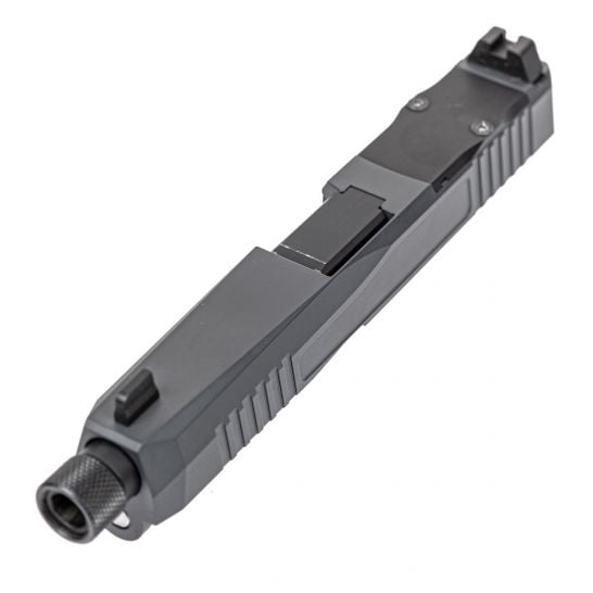 Mrgunsngear's tweet photo. PSA complete Glock compatible Dagger slide assembly with gray cerakote finish, RMR pattern optics cut, suppressor height sights, and nitrided threaded barrel for $169 currently here: https://t.co/K3QKo7rBNA
#ghostgun #glock #DIY https://t.co/ApKwRrWa85