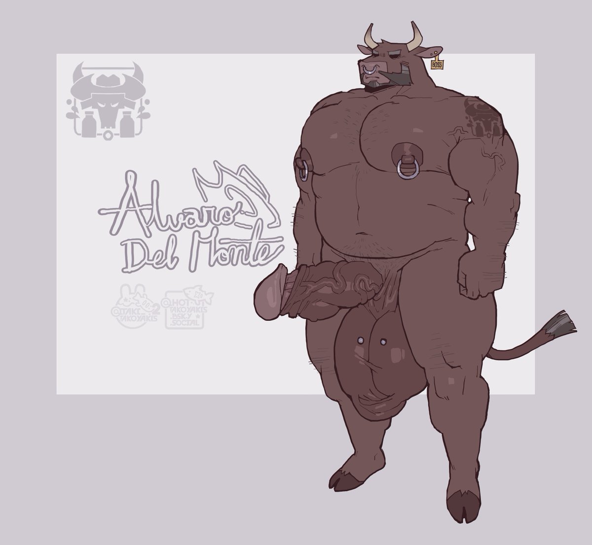 Character designs for anonymous 🐰💛🐂