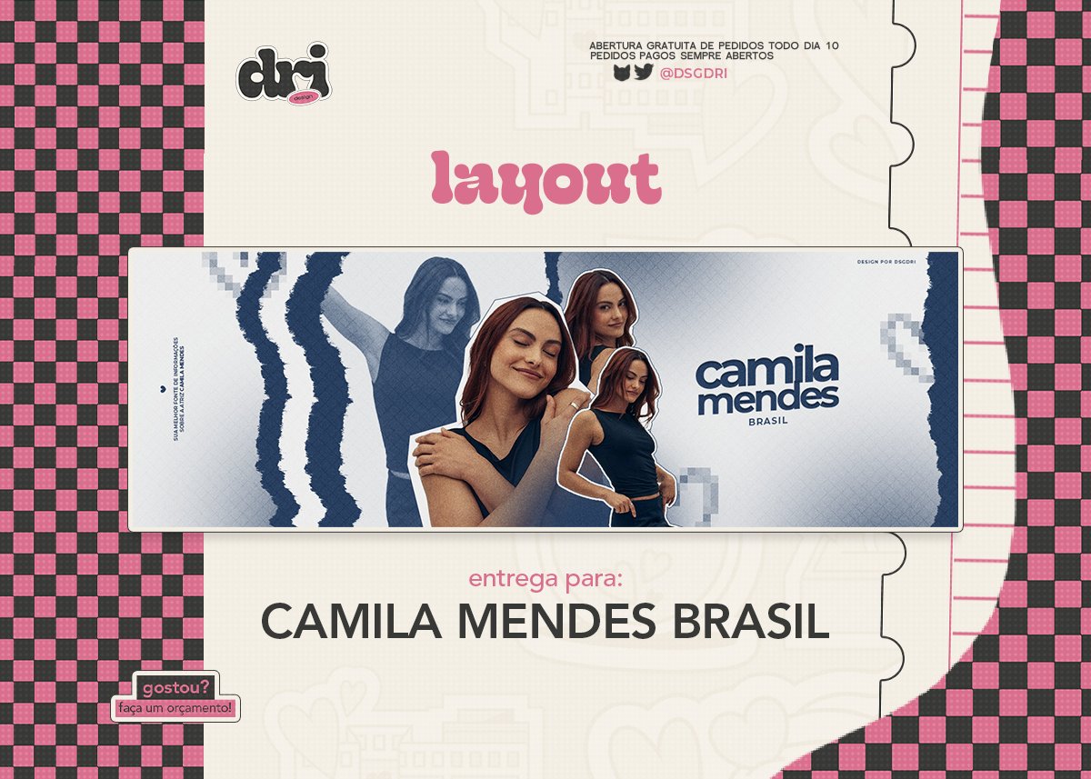 • Entrega para Camila Mendes Brasil

Obrigada pela preferência! ♡