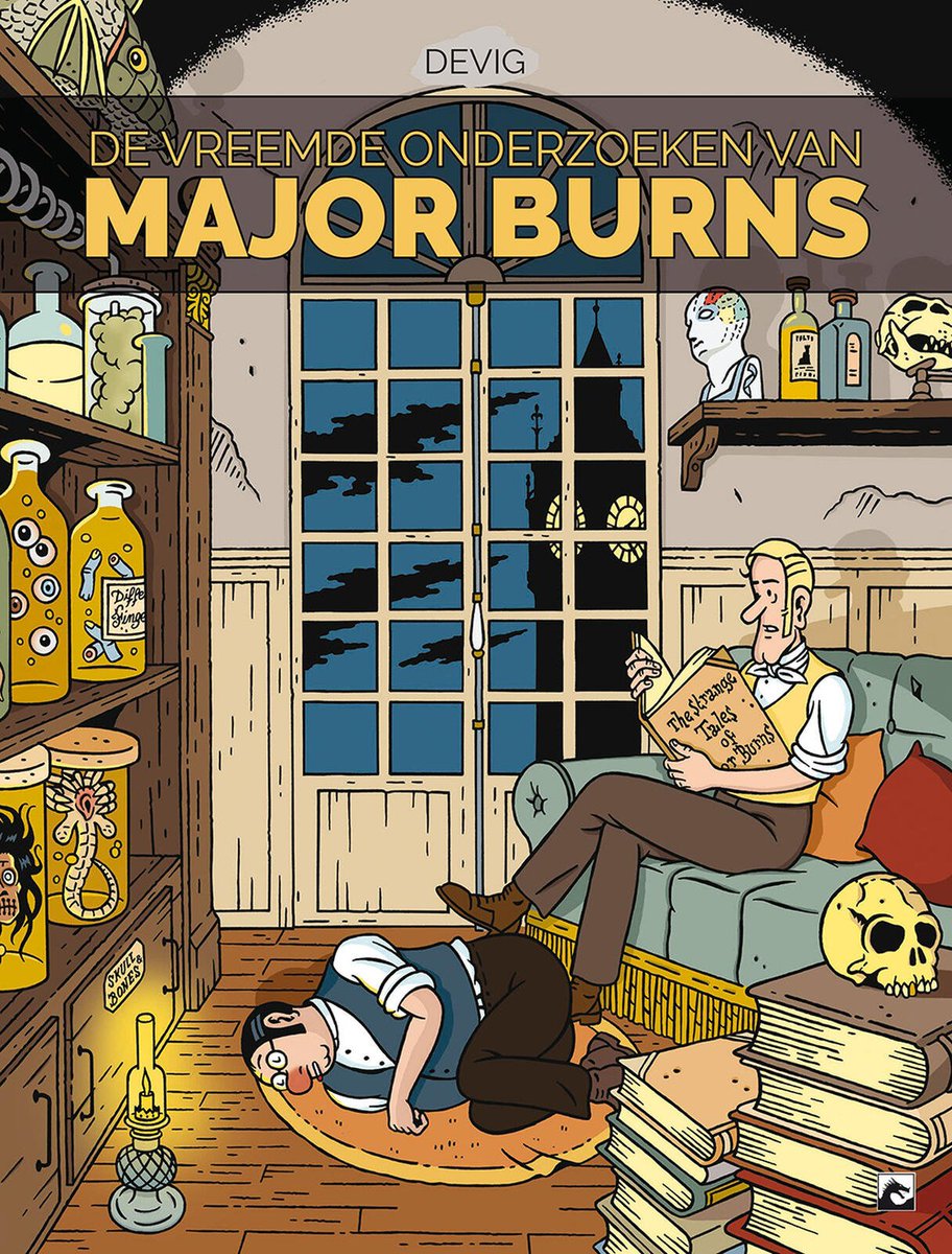 stripland_BENL's tweet photo. De Vreemde Onderzoeken van #MajorBurns brengt het duo terug om de meest iconische mysteries van het 19de-eeuwse #Londen op te lossen. Het monster van #LochNess, de hond van de Baskervilles, de Grote Stank en de London Necropolis Railway. Deze week te koop. #Devig #DarkDragonBooks https://t.co/qau4TQcc6a