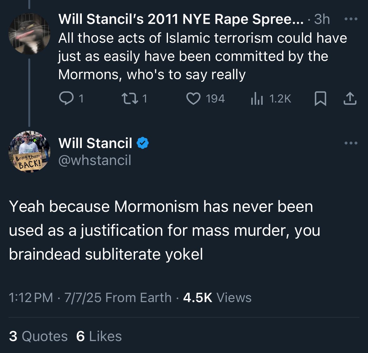 Seeing these two accounts interact will never not be funny