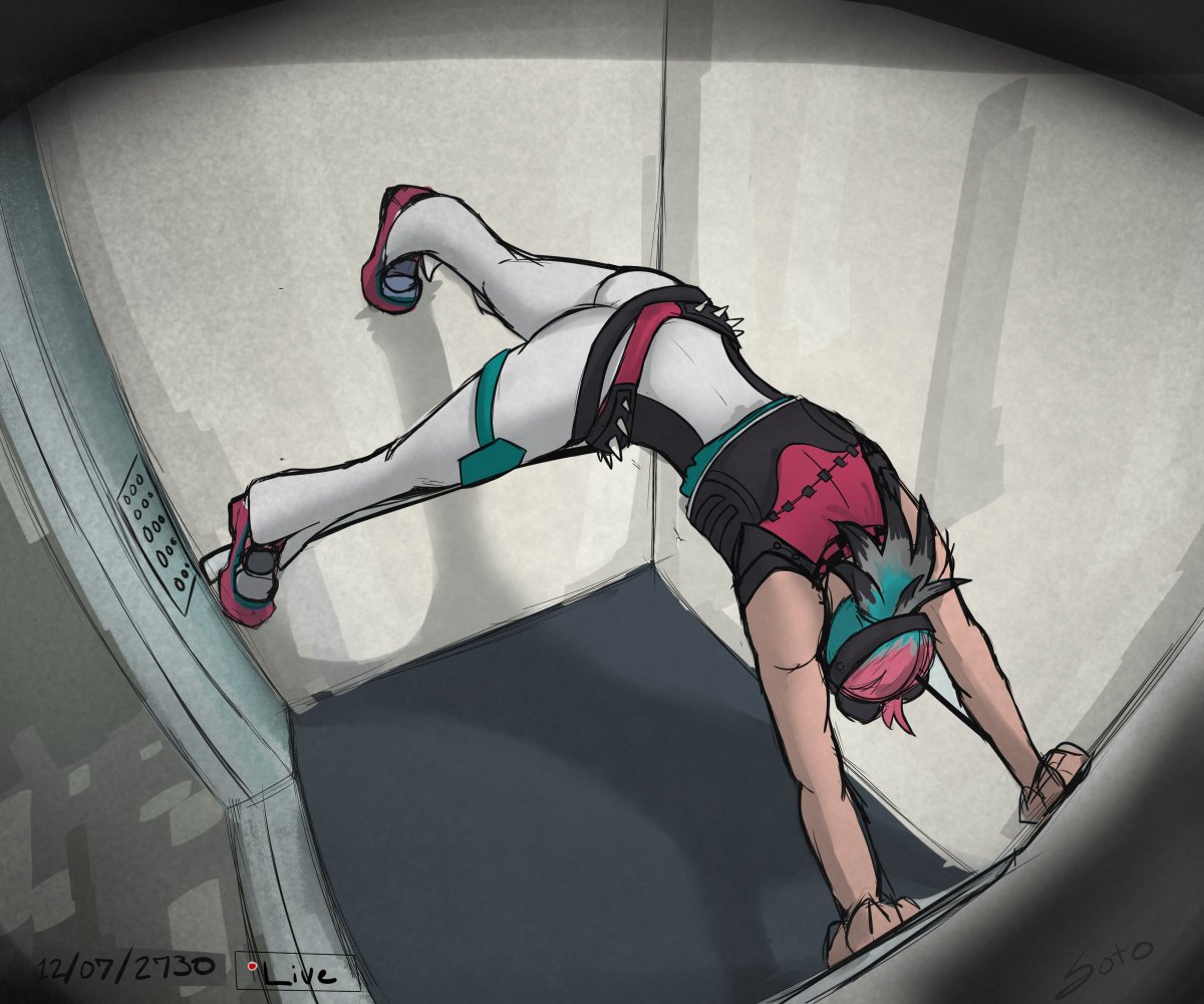 Bro wtf is she doing???

Rough sketch I had of an idea