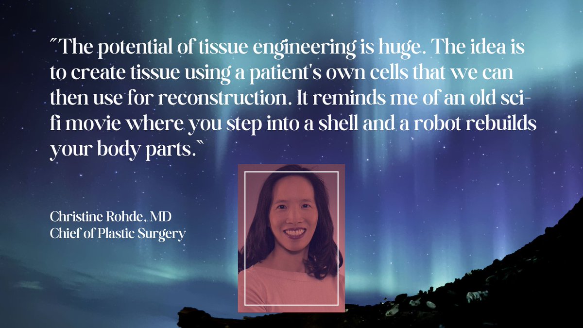 ColumbiaSurgery's tweet image. We’re not there yet—but we’re more than thinking about it.
Dr. Christine Rohde shares how tissue engineering could transform plastic surgery by using patients’ own cells to reconstruct what was lost.
Read more: columbiasurgery.org/news/future-su…