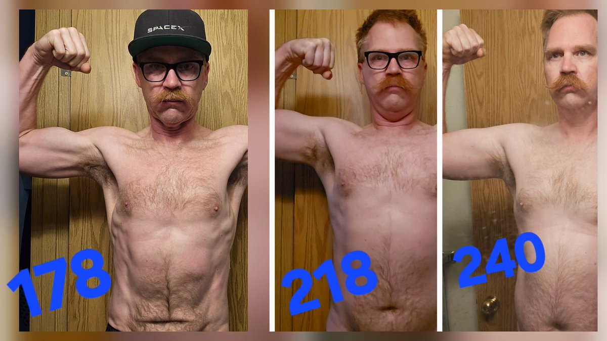 AustinBMX_yt's tweet image. Loving this journey.  Have cut down to 178lbs thats 62lbs lost in 9mo... time to bump up calories and increase gym workouts.  #NewMe #FitMe #Fitness