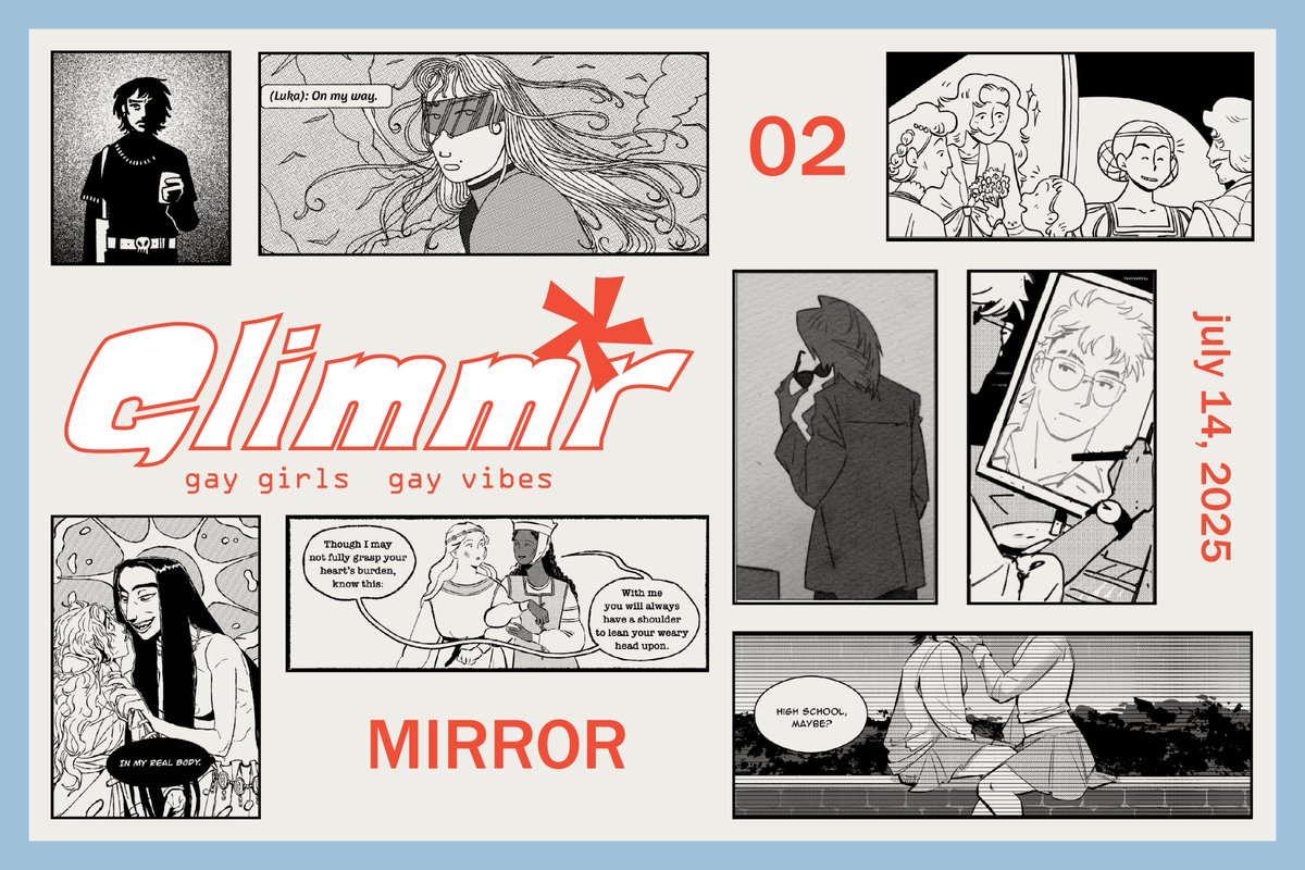 GLIMMR_Mag's tweet image. The @Kickstarter Campaign for Glimm*r's second volume, MIRROR, will be launching soon on July 14th! Save the KS page at the link below🔗⬇️