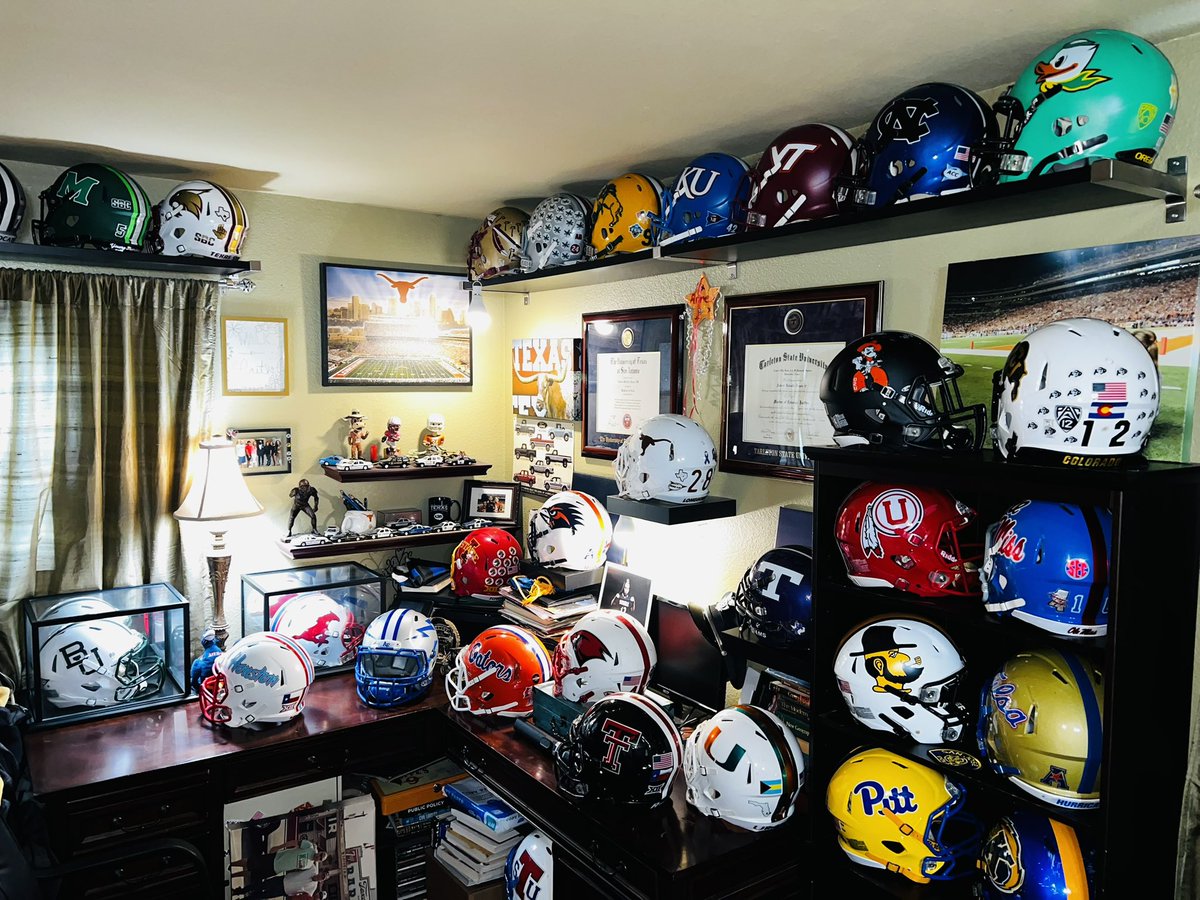 25 helmets on my dresser, yessir!