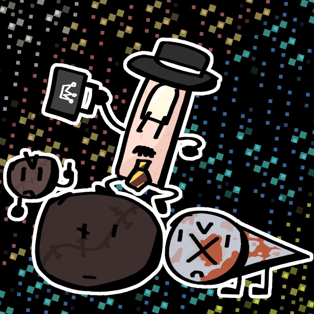 NBruhwhat's tweet image. Here are some concepts I did js for fun, here are the names
Daddy finger
Little big Planet
Rusty nail
Tator
Obligatory red CHARCTER
Blessed charm
#objectshowcommunity #objectshows idfk how to do tags man
