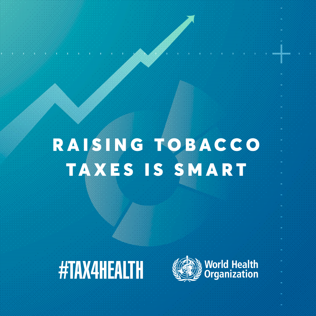 SEATCA (@seatcadotorg) on Twitter photo Smarter taxes on tobacco, alcohol & sugary drinks can help
✅ Prevent millions of deaths
✅ Reduce health costs
✅ Raise US$1 trillion for health & development
Learn more about WHO’s new 3 by 35 initiative for a healthier future
🔗bit.ly/40A3T3N
#Tax4Health <a href="/WHO/">World Health Organization (WHO)</a> Smarter taxes on tobacco, alcohol & sugary drinks can help
✅ Prevent millions of deaths
✅ Reduce health costs
✅ Raise US$1 trillion for health & development
Learn more about WHO’s new 3 by 35 initiative for a healthier future
🔗bit.ly/40A3T3N
#Tax4Health <a href="/WHO/">World Health Organization (WHO)</a>