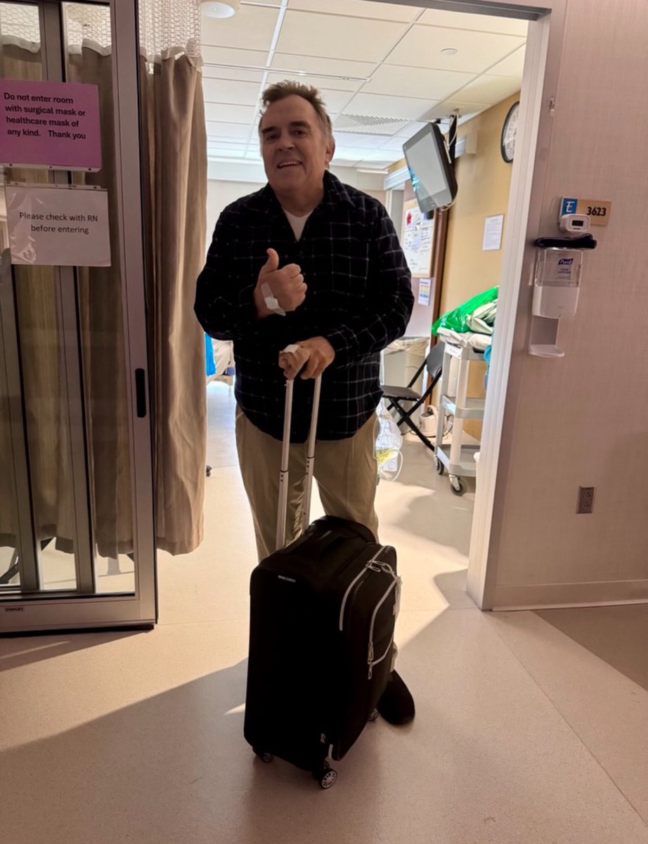 Some fantastic news for everyone to give a standing ovation to tonight! I’ve confirmed Sen. John Hoffman is out of the ICU and now at a rehab facility. What strength and what an awesome picture!