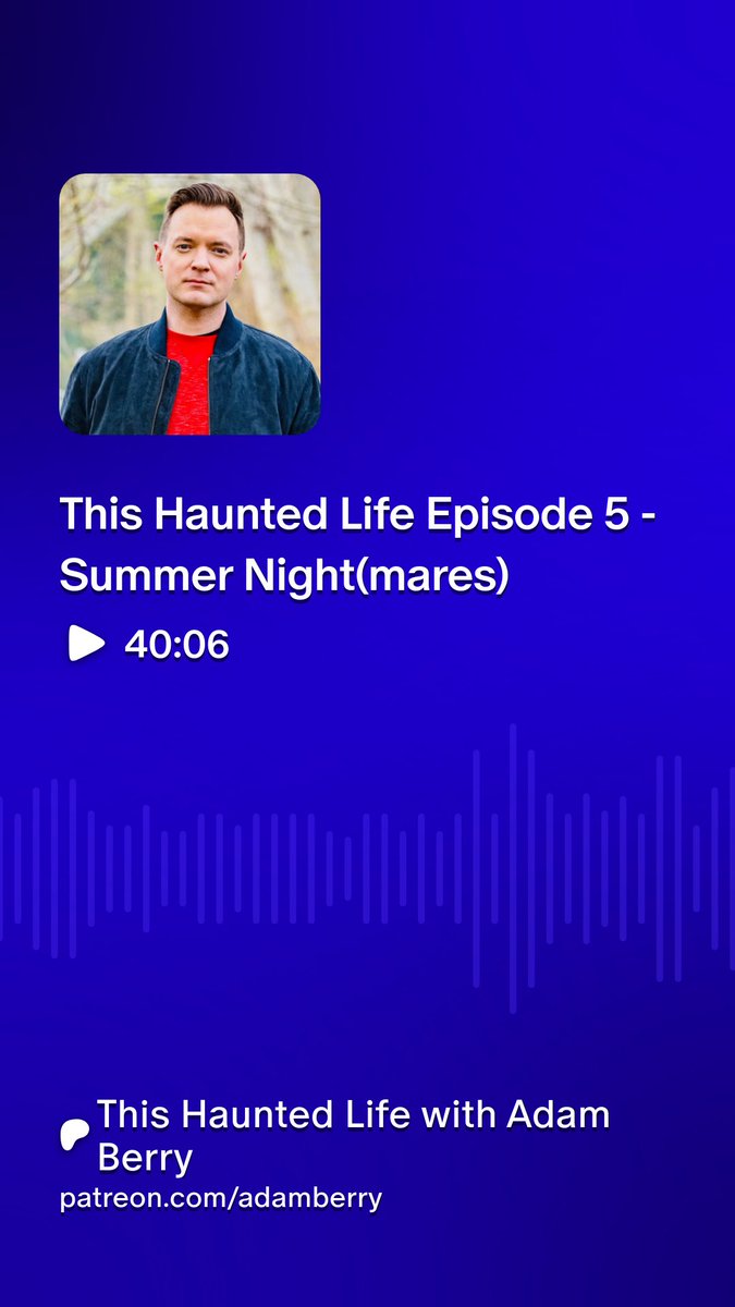 AdamJBerry's tweet image. New episode of This Haunted Life drops at midnight. Want to catch it early and support this project?? Join all the Hauntees on Patreon! patreon.com/posts/13359493…