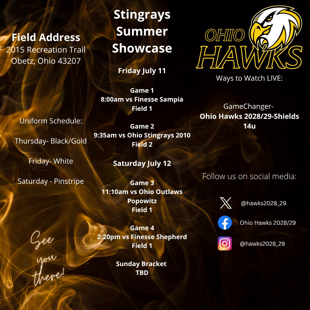 It’s Stingrays week!! We look to bounce back in Columbus!