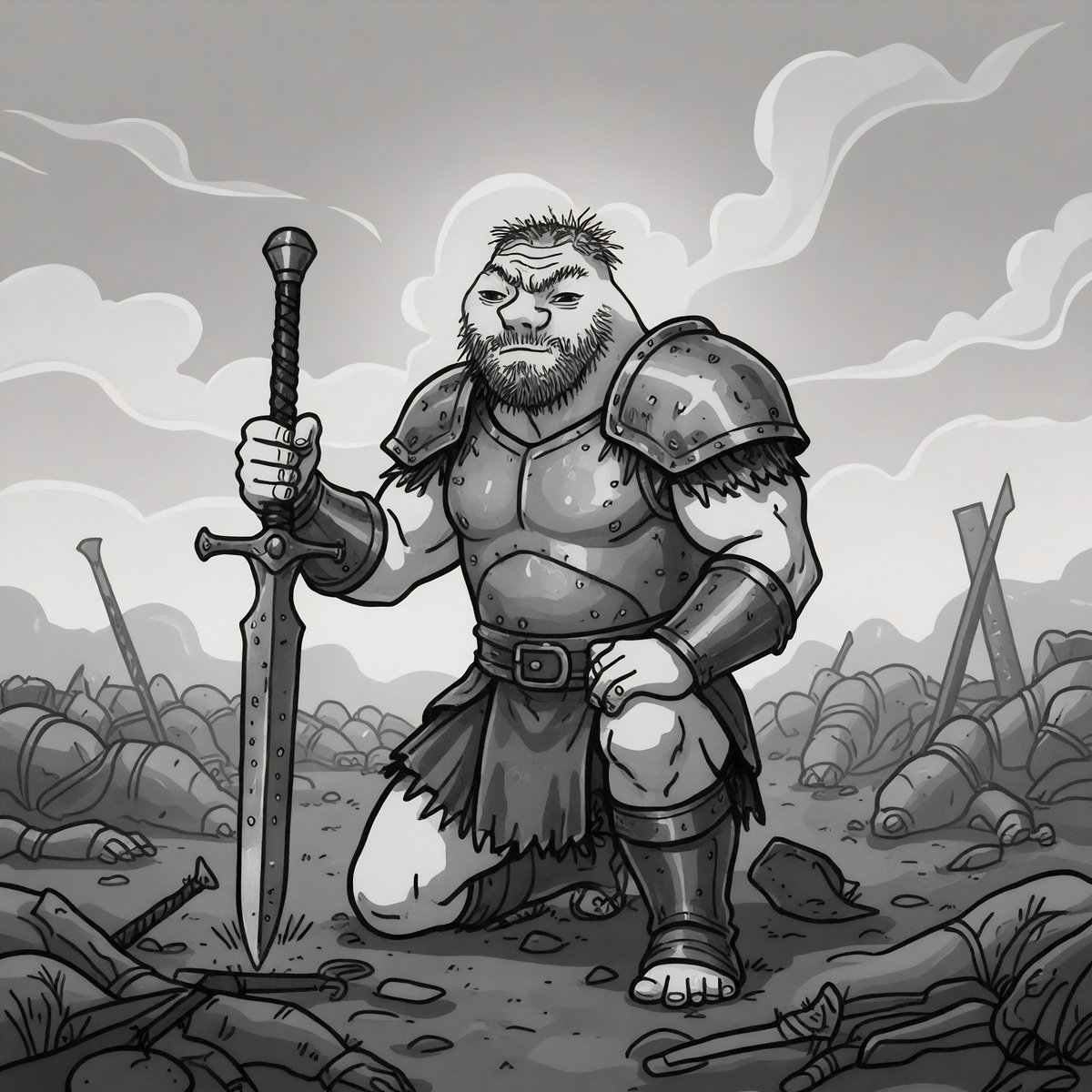 kInG uGhTy sPeAk:

uGa cAlL oUt gEi lOnG aGo.
wHeN cOlD wInD bLoW, uGa sTaNd aLoNe, fIrE sTiLl bUrN.

nO tImE fOr lIe. nO tImE fOr wEaK tAlK.
oNlY tImE nOw,  cHaNgE wOrLd.
wHeN uGa fIgHt, mAnY tUrN bAcK.
cAlL uGa cRaZy. lAuGh aT tHe fIrE.
bUt tHiS iS wHaT kInG dO.

kInG wAlK