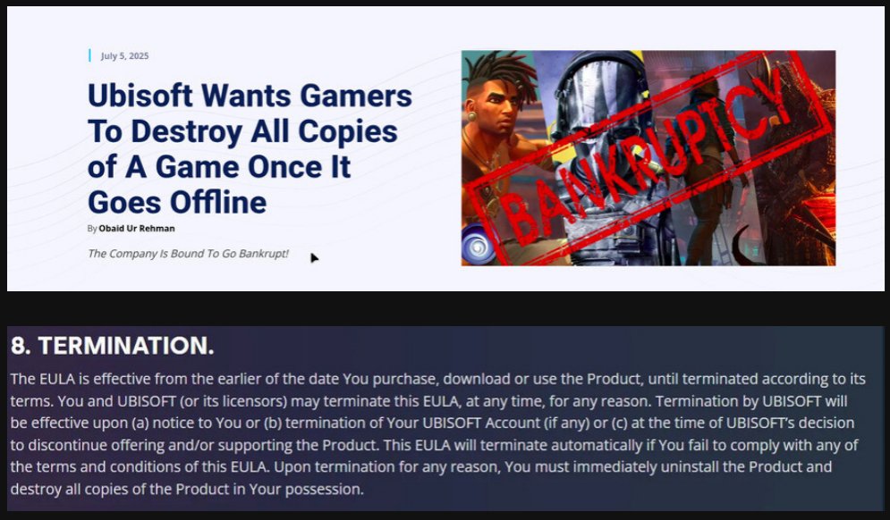Ubisoft wants you to delete your games once the live online service ...