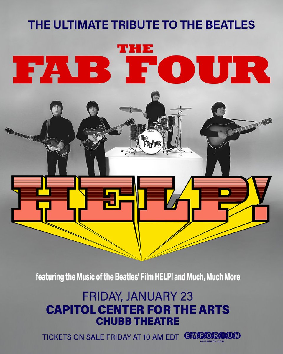 JUST ANNOUNCED: <a href="/fabfourband/">The Fab Four</a> 🎶
📍Concord, NH - 01.23

#fabfour #fabfourband #thebeatles #beatlestribute #concordlivemusic