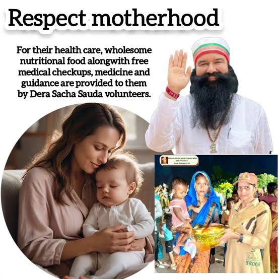SimranC151224's tweet photo. Today due to this inflation, many people are not able to provide proper diet to pregnant women due to their poor financial condition. In such a situation, Saint MSG started the #RespectMotherhood campaign Under which nutritional food, medicines are given to needy women. https://t.co/NIMgRDlAFf