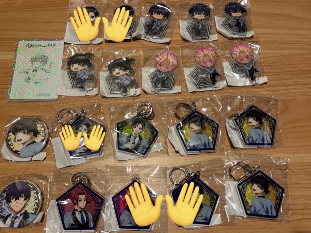 【譲渡】ブルーロック ブルロ イケプリ プリンスホテル 缶バッジ アクスタ

譲:潔 蜂楽 士道 愛空 ⭐︎冴
求:定価＋送料 ＞ 凛

⭐︎はアクキーかアクスタ凛と交換のみ
キャラ毎纏めてお迎えいただける方は当方にて送料負担いたします。
お気軽にお声がけくださいませ。