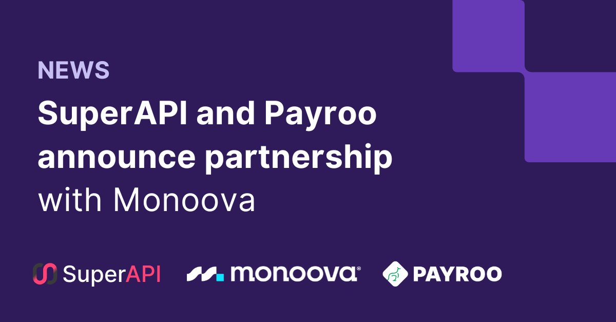 monoova's tweet photo. 📢 NEWS: @SuperAPIdev and Payroo Australia have partnered with Monoova to launch a one-click #payroll and #super solution with real-time NPP #payments to market. The three-way partnership delivers a ‘PayDay Super ready' solution, full story here:https://t.co/LkuhQQO4Sw https://t.co/NnYzW8RrDG