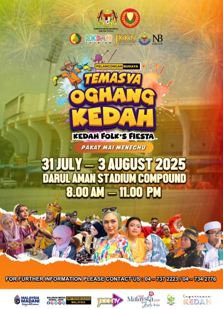 TEMASYA ORANG KEDAH TOK 2025 #cuticutimalaysia #malaysiatrulyasia #visitkedah2025 #visitmalaysia2026 Check out Rizuan Khatulpica's video! #TikTok vt.tiktok.com/ZSBP1queC/