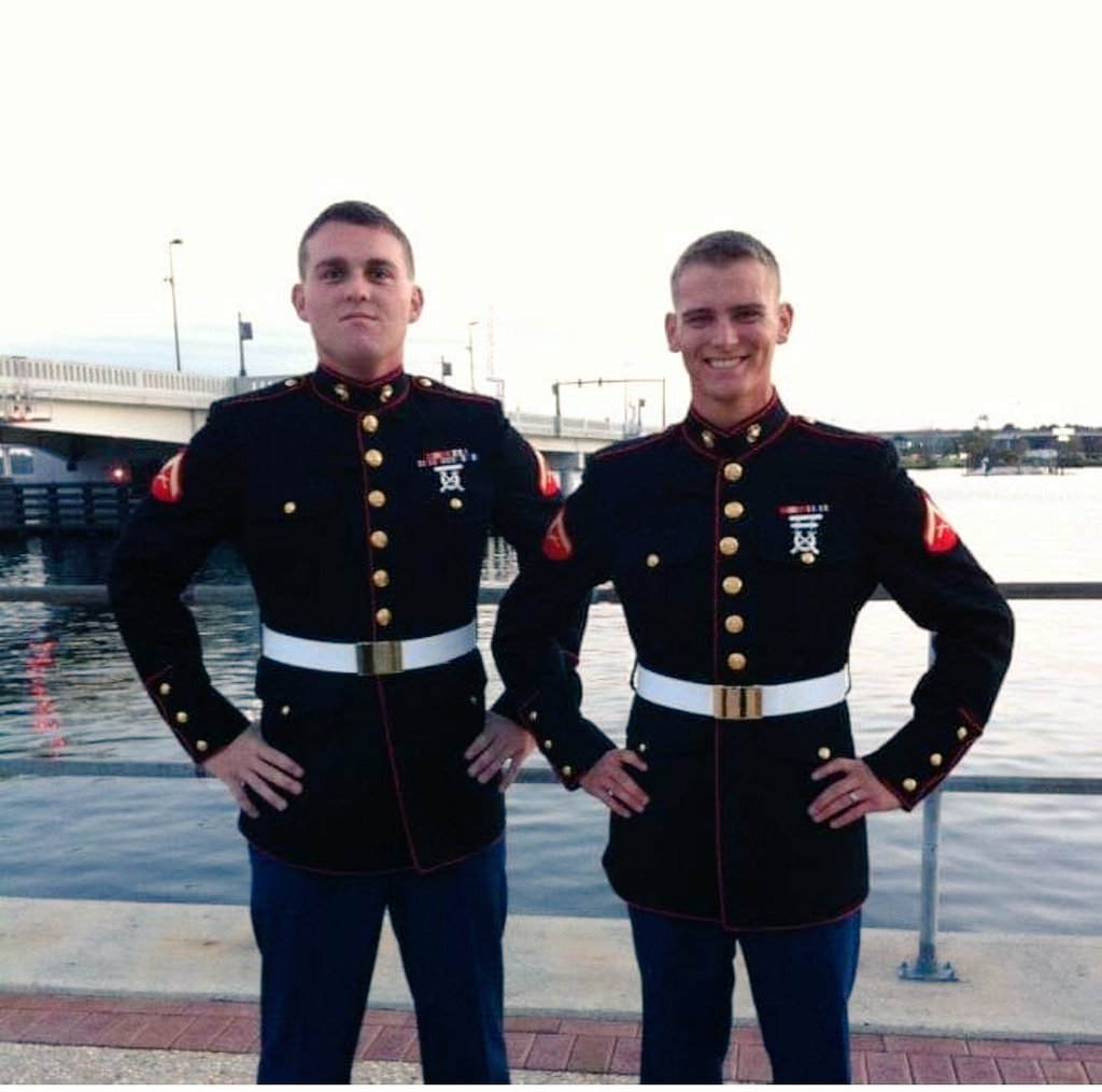 As we were both Lances in this pic he soon became a Corporal. The backbone of the Marine Corps. I however stayed a shit head terminal lance 🇺🇲
This was my second ball. 
<a href="/J_Burke617/">Joseph Burke</a> 🇺🇲🇺🇲🇺🇲🇺🇲🇺🇲🇺🇲🇺🇲🇺🇲🇺🇲🇺🇲
We were stationed in NC together. Give this Marine an add and a warm welcome.
