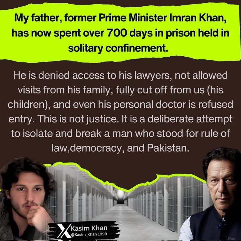 The longer Imran Khan resists, the harder Pakistan's military regime makes life for him. But Khan stands unmoved, like a rock, and will NEVER surrender.

#FreeImranKhan