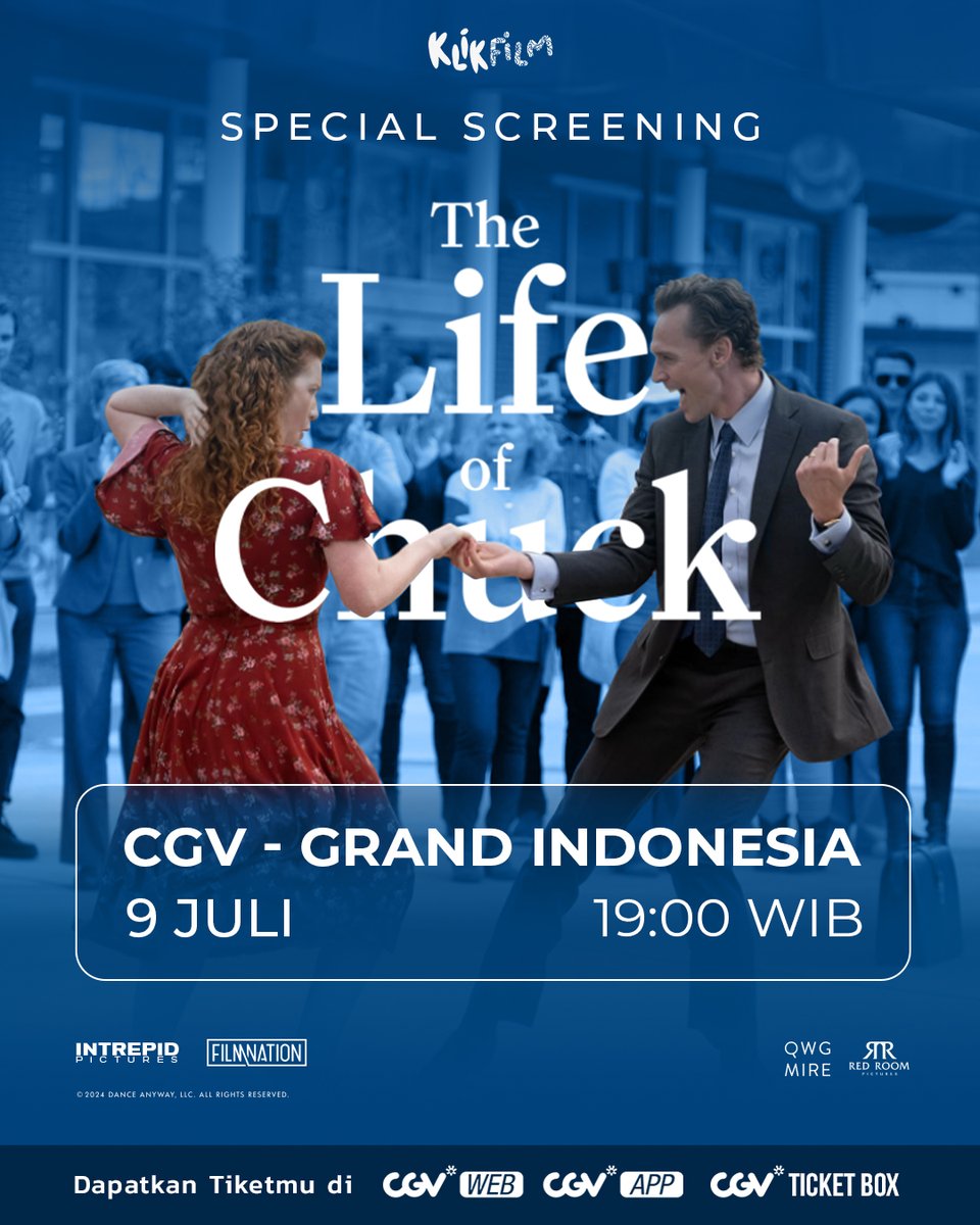 Masih belum kebagian nonton The Life of Chuck? 🤭

Tiba-tiba The Life of Chuck tayang lagi di CGV Grand Indonesia loh.. 😏 buruan amankan tiketmu karena bisa jadi ini kesempatan terakhir kamu untuk dapat menyaksikan di layar bioskop.

Film terbaik peraih People's Choice Award