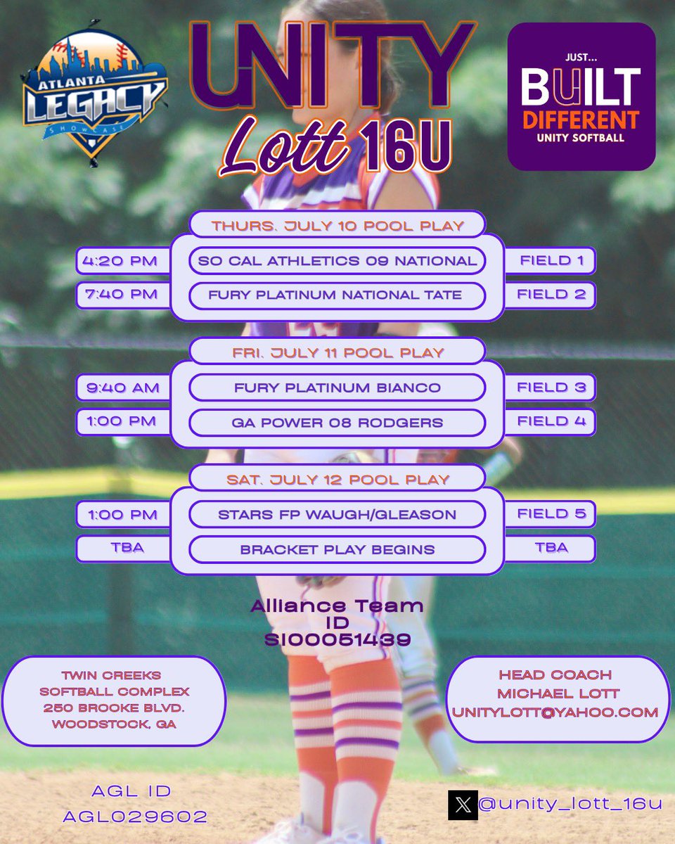 Thank you <a href="/AGTFREEMAN16u/">Athletics Gold Tamborra/Freeman18u</a> for the opportunity to play with you all this past week at IDT in Colorado! It was really awesome to play with and against so many college commits. I am excited to be back with my @unity_lott_16u team, playing in the Atlanta Legacy Showcase this weekend.