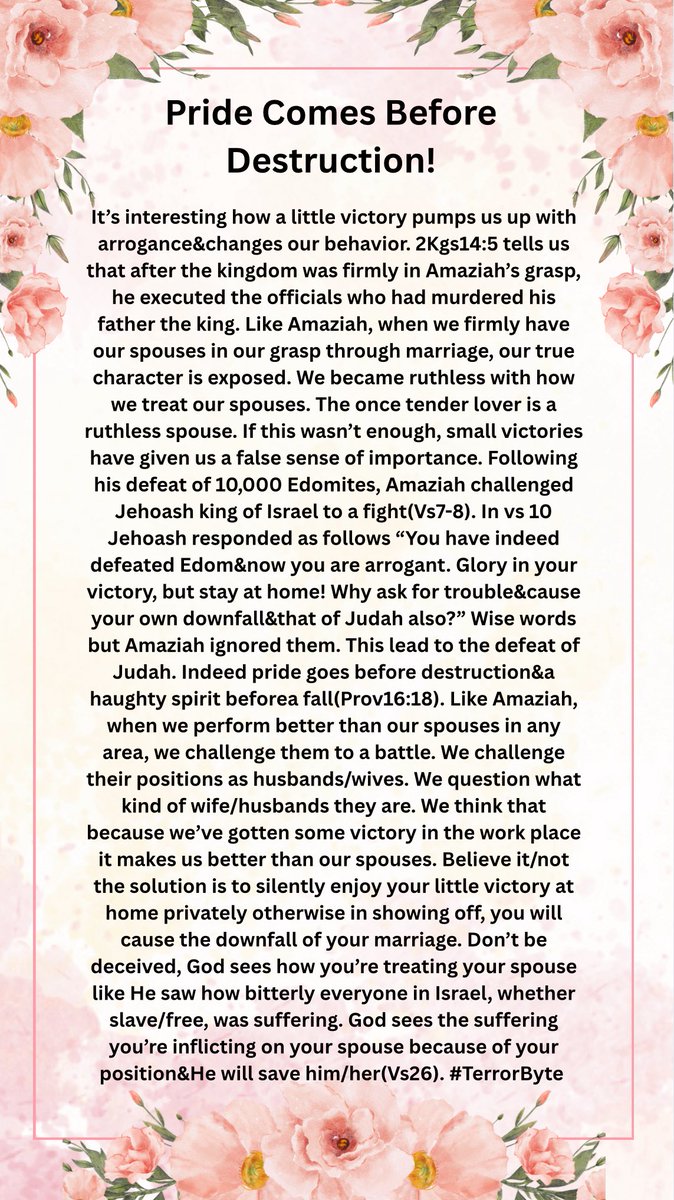kamuteera's tweet image. When we firmly have our spouses in our grasp through marriage, our true character is exposed. We became ruthless with how we treat our spouses. The once tender lover disappears. Marriage exposes who you are so that you change to the person who God desires you to be. #TerrorByte