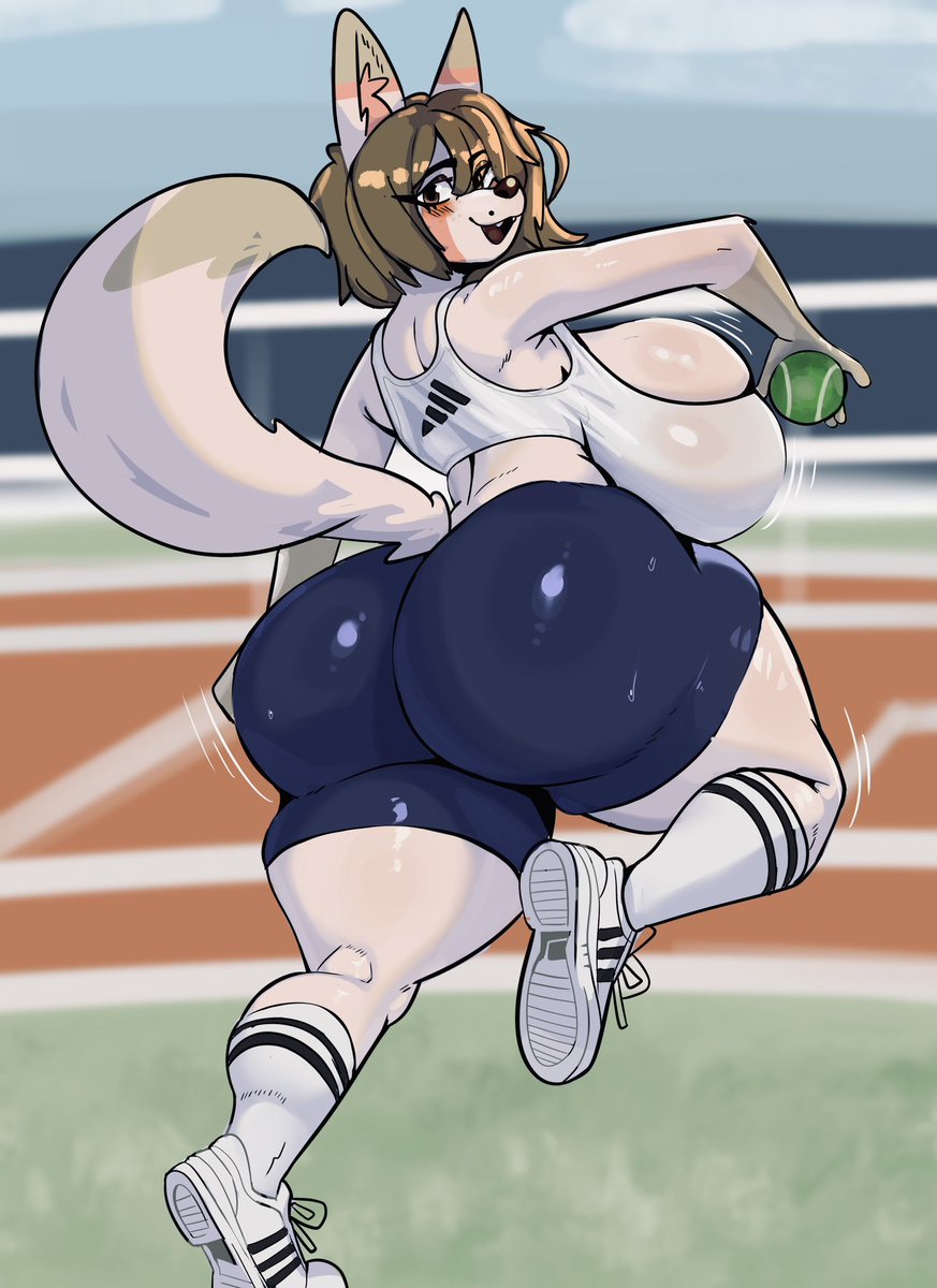 Queso playing tenis #furry #furryartists #futa #femboy