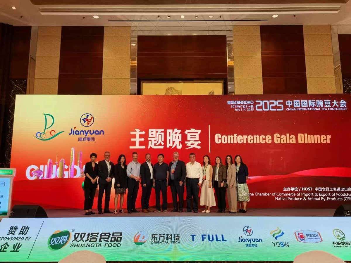 Grains Australia's John Ackerman &amp; Pulse Council Chair Peter Wilson recently attended the China International Pea Conference in Qingdao, promoting Australian pulses &amp; exploring future export potential for faba beans.