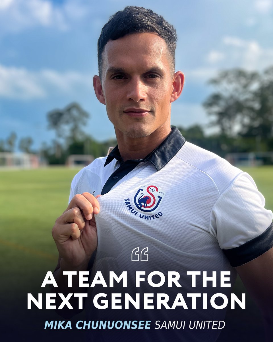 southeastasiafc's tweet photo. 🇹🇭 Mika Chunuonsee discusses Thailand’s newest football club Samui United, ahead of their debut season in Thai League 3

📺 Watch here ➡️ https://t.co/ppxTLmeM3U

#thaiLeague #ไทยลีก #ฟุตบอล #footballasia #thaifootball https://t.co/X6aAaqSN4o