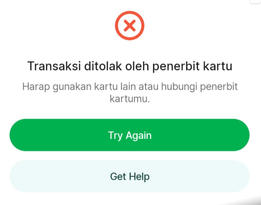 Mau menambahkan virtual card mandiri NOW (debit) sebagai metode pembayaran di @grabid kok gak bisa ya min? <a href="/mandiricare/">Mandiri Care</a>