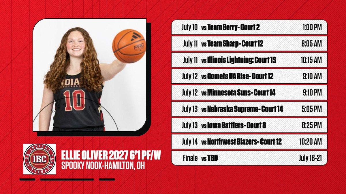 Schedule for the rest of this AAU season! College coaches come check us out!