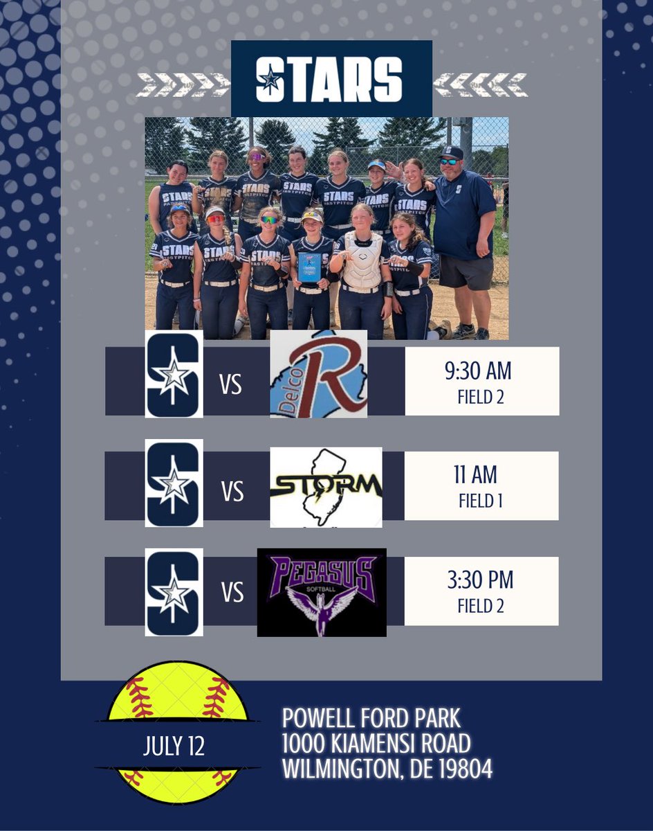 PA Stars Meyer will be at the Pegasus Showcase in DE this wknd. Would love to see you there! Saturday schedule is out 💫 <a href="/YCPSoftball/">York Softball</a> <a href="/RowanUSoftball/">Rowan Softball</a> <a href="/Arcadia_SB/">Arcadia Softball</a> <a href="/Coach_BirchSB/">sarah birchmeier</a> <a href="/CoachMPMurray/">Mary Murray 🦉</a>  <a href="/starsnationalfp/">Stars Organization</a>