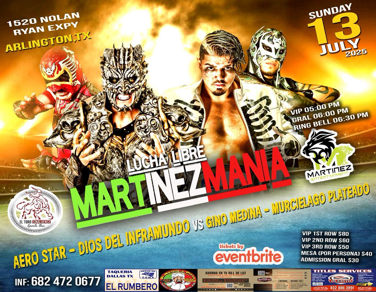 <a href="/aaaerostar1/">AEROSTAR OFICIAL</a>  <a href="/diosdlinfra/">DIOS DEL INFRAMUNDO</a> <a href="/GinoMedinaa/">G.Medina</a> <a href="/MurcielagoPlat2/">Murcielago Plateado</a> en <a href="/MtzEntertaiment/">MartinezEntertainment</a> Domingo 13 de Julio