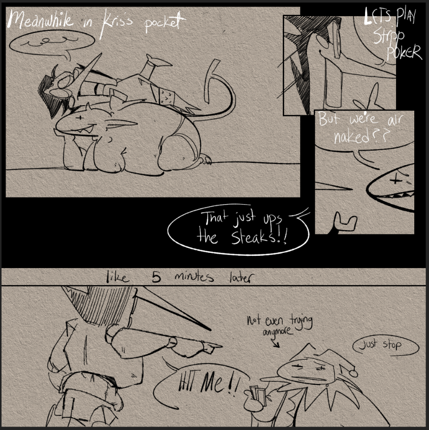 totallyradmucky's tweet photo. some shit im not gonna finish #spamvil #deltarune https://t.co/uL7t4ElEqt